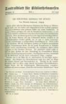 Zentralblatt f&uuml;r Bibliothekswesen. 1935.07 Jg.52 heft 7