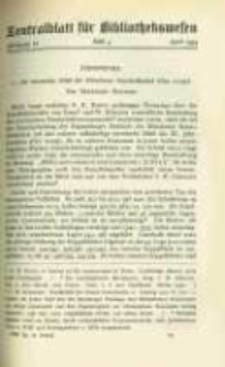 Zentralblatt für Bibliothekswesen. 1934.04 Jg.51 heft 4