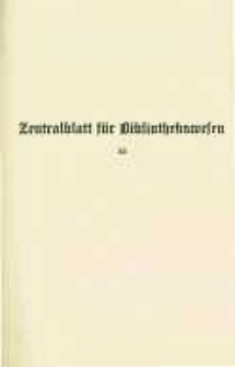 Zentralblatt f&uuml;r Bibliothekswesen. 1936.01-02 Jg.53 heft 1-2