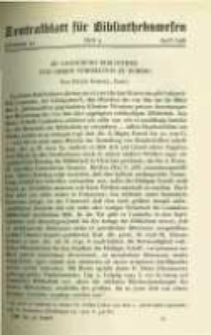 Zentralblatt für Bibliothekswesen. 1936.04 Jg.53 heft 4