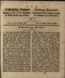 Oeffentlicher Anzeiger. 1847.01.05 Nro.1