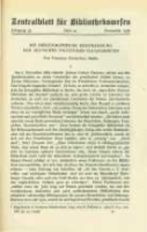 Zentralblatt für Bibliothekswesen. 1936.11 Jg.53 heft 11