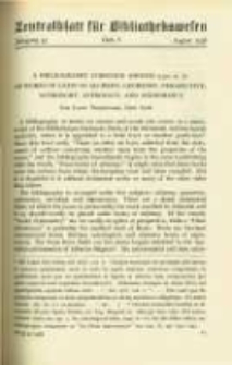 Zentralblatt f&uuml;r Bibliothekswesen. 1938.08 Jg.55 heft 8