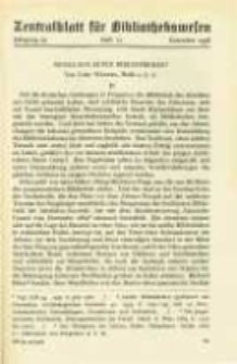 Zentralblatt f&uuml;r Bibliothekswesen. 1938.12 Jg.55 heft 12
