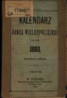 Kalendarz Gońca Wielkopolskiego na rok 1883.