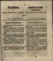 Amtsblatt der K&ouml;niglichen Regierung zu Posen. 1849.01.30 Nr.5