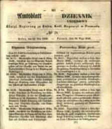 Amtsblatt der Königlichen Regierung zu Posen. 1849.05.22 Nr.21