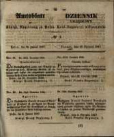 Amtsblatt der K&ouml;niglichen Regierung zu Posen. 1847.01.19 Nro.3