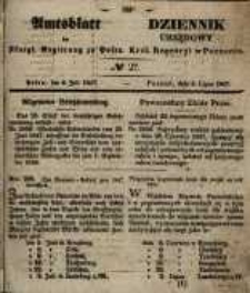 Amtsblatt der Königlichen Regierung zu Posen. 1847.07.06 Nro.27
