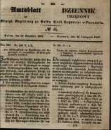 Amtsblatt der K&ouml;niglichen Regierung zu Posen. 1847.11.16 Nro.46