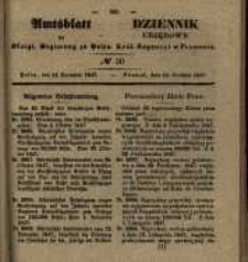 Amtsblatt der K&ouml;niglichen Regierung zu Posen. 1847.12.14 Nro.50
