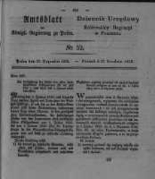 Amtsblatt der K&ouml;niglichen Regierung zu Posen. 1825.12.27 Nro.52