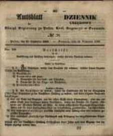 Amtsblatt der K&ouml;niglichen Regierung zu Posen. 1849.09.18 Nr.38