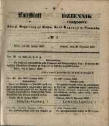 Amtsblatt der K&ouml;niglichen Regierung zu Posen. 1857.01.20 Nro.3