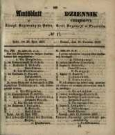 Amtsblatt der K&ouml;niglichen Regierung zu Posen. 1857.04.28 Nro.17