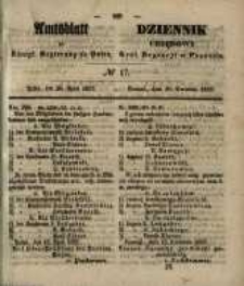 Amtsblatt der Königlichen Regierung zu Posen. 1857.04.28 Nro.17