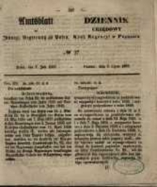 Amtsblatt der K&ouml;niglichen Regierung zu Posen. 1857.07.07 Nro.27