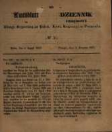 Amtsblatt der K&ouml;niglichen Regierung zu Posen. 1857.08.04 Nro.31
