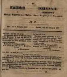 Amtsblatt der K&ouml;niglichen Regierung zu Posen. 1857.11.24 Nro.47