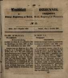 Amtsblatt der K&ouml;niglichen Regierung zu Posen. 1857.12.01 Nro.48