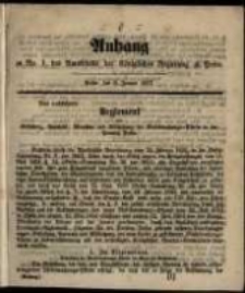 Anhang zu No. 1 des Amtsblatts ... Posen, den 6. Januar 1857