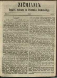 Ziemianin. Dodatek rolniczy do Dziennika Poznańskiego 1860 Nr3