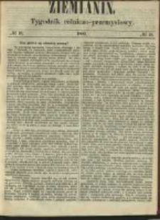 Ziemianin. Dodatek rolniczy do Dziennika Poznańskiego 1860 Nr18