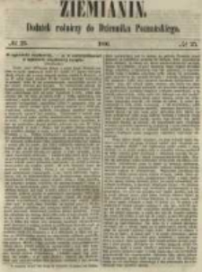 Ziemianin. Dodatek rolniczy do Dziennika Poznańskiego 1860 Nr25
