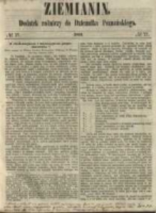 Ziemianin. Dodatek rolniczy do Dziennika Poznańskiego 1860 Nr27
