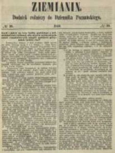 Ziemianin. Dodatek rolniczy do Dziennika Poznańskiego 1860 Nr39