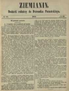 Ziemianin. Dodatek rolniczy do Dziennika Poznańskiego 1860 Nr48