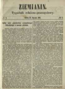 Ziemianin. Tygodnik rolniczo-przemysłowy 1861.01.19 Nr3