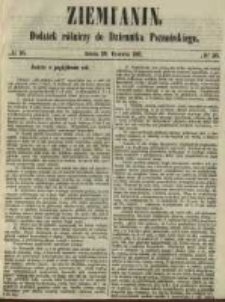 Ziemianin. Dodatek r&oacute;lniczy do Dziennika Poznańskiego 1861.06.29 Nr26