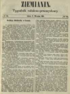 Ziemianin. Tygodnik rolniczo-przemysłowy 1861.09.07 Nr36