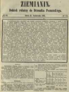 Ziemianin. Dodatek r&oacute;lniczy do Dziennika Poznańskiego 1861.10.21 Nr43