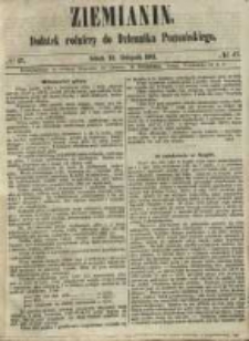 Ziemianin. Dodatek rolniczy do Dziennika Poznańskiego 1861.11.23 Nr47