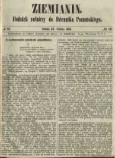 Ziemianin. Dodatek rolniczy do Dziennika Poznańskiego 1861.12.14 Nr50