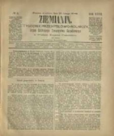 Ziemianin. Tygodnik przemysłowo-rolniczy; organ Centralnego Towarzystwa Gospodarczego w Wielkiem Księstwie Poznańskiem 1882.02.25 R.32 Nr8