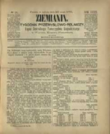 Ziemianin. Tygodnik przemysłowo-rolniczy; organ Centralnego Towarzystwa Gospodarczego w Wielkiem Księstwie Poznańskiem 1882.05.20 R.32 Nr20