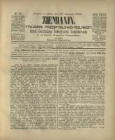 Ziemianin. Tygodnik przemysłowo-rolniczy; organ Centralnego Towarzystwa Gospodarczego w Wielkiem Księstwie Poznańskiem 1882.09.30 R.32 Nr39