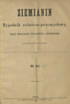Ziemianin. Tygodnik przemysłowo-rolniczy; organ Centralnego Towarzystwa Gospodarczego w Wielkiem Księstwie Poznańskiem 1898.01.01 R.48 Nr1