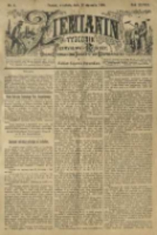 Ziemianin. Tygodnik przemysłowo-rolniczy; organ Centralnego Towarzystwa Gospodarczego w Wielkiem Księstwie Poznańskiem 1898.01.22 R.48 Nr4
