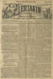 Ziemianin. Tygodnik przemysłowo-rolniczy; organ Centralnego Towarzystwa Gospodarczego w Wielkiem Księstwie Poznańskiem 1898.06.11 R.48 Nr24
