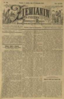 Ziemianin. Tygodnik przemysłowo-rolniczy; organ Centralnego Towarzystwa Gospodarczego w Wielkiem Księstwie Poznańskiem 1898.11.12 R.48 Nr46