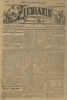 Ziemianin. Tygodnik przemysłowo-rolniczy; organ Centralnego Towarzystwa Gospodarczego w Wielkiem Księstwie Poznańskiem 1898.12.24 R.48 Nr52