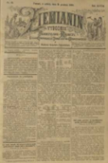 Ziemianin. Tygodnik przemysłowo-rolniczy; organ Centralnego Towarzystwa Gospodarczego w Wielkiem Księstwie Poznańskiem 1898.12.31 R.48 Nr53