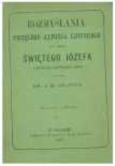 Rozmyślania świętego Alfonsa Liguorego ku czci świętego J&oacute;zefa karmiciela Dzieciątka Jezus