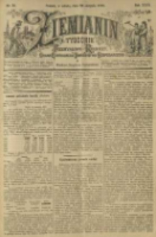 Ziemianin. Tygodnik przemysłowo-rolniczy; organ Centralnego Towarzystwa Gospodarczego w Wielkiem Księstwie Poznańskiem 1899.08.26 R.49 Nr34
