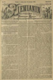 Ziemianin. Tygodnik przemysłowo-rolniczy; organ Centralnego Towarzystwa Gospodarczego w Wielkiem Księstwie Poznańskiem 1899.09.16 R.49 Nr37