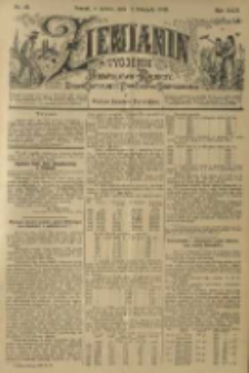 Ziemianin. Tygodnik przemysłowo-rolniczy; organ Centralnego Towarzystwa Gospodarczego w Wielkiem Księstwie Poznańskiem 1899.11.11 R.49 Nr45
